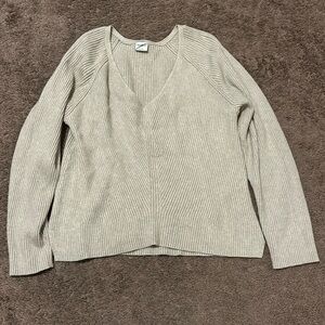 Women’s Abercrombie and Fitch Tan Chunky Sweater Size Large